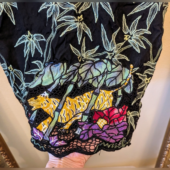 VINTAGE BOHO HIPPY TOP SZ M - Picture 4 of 8